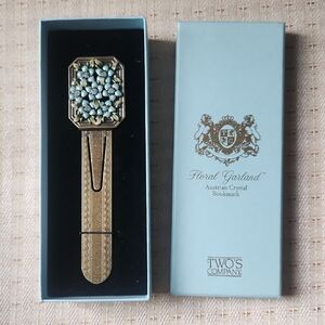 Floral Garden Austrian Crystal Bookmark Two's Company